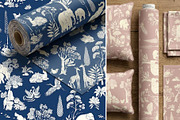 Enchanted Forest & Wildlife, a Pattern Graphic by Print Diaries (Thumbnail 5 of 5)