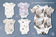 Cute Kitten Seamless Pattern Set, a Pattern Graphic by DrawStudio1988 (Thumbnail 4 of 8)