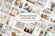 February Real Estate Social Media, a Social Media Template by Marketing Templates Co. (Thumbnail 1 of 10)