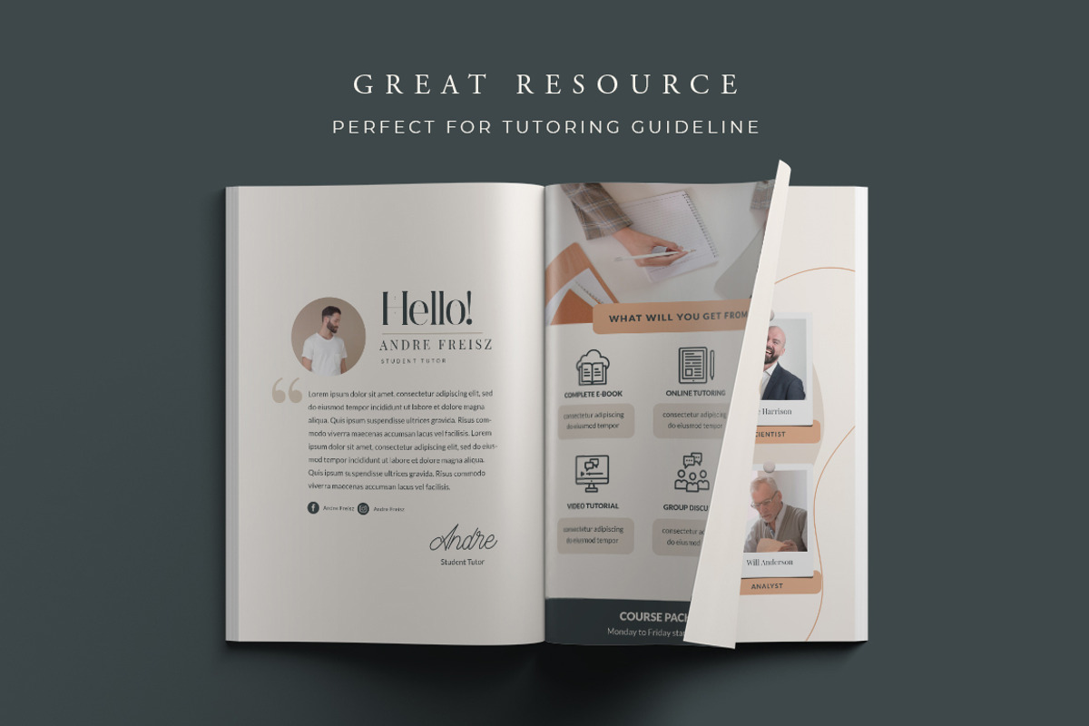 eBook for eCourse Tutor | CANVA PS, a Magazine Template by Eviory (Photo 15 of 24)