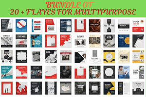 20 Editable Flyer Templates, a Social Media Template by Aban's World