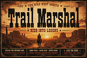 Trail Marshal - Western display font, a Sans Serif Font by Wow Magic (Thumbnail 5 of 5)