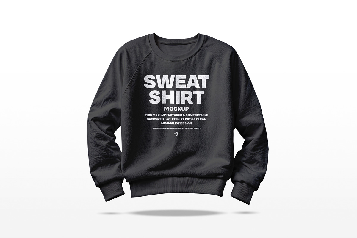 Crew Neck Sweatshirt Mockup, an Apparel Mockup by sagesmask.com (Photo 5 of 5)