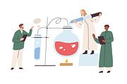 Scientists conduct research concept, a Healthcare Illustration by Good Studio (Thumbnail 7 of 10)