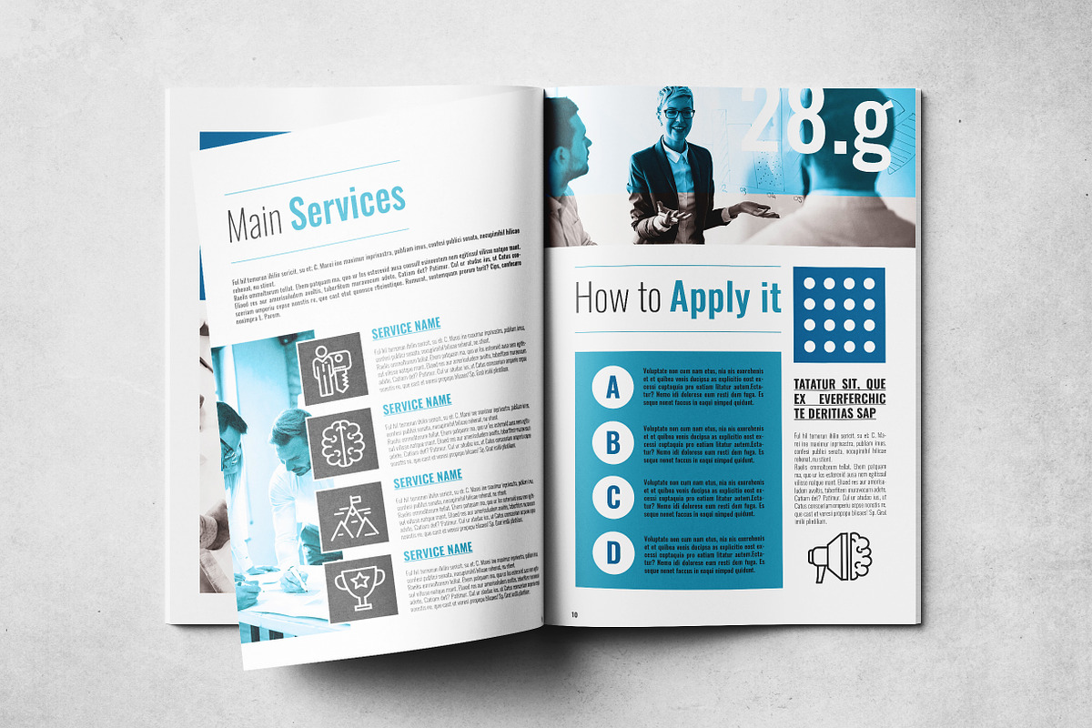 Business Plan Layout, a Brochure Template by Grkic Creative