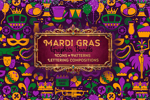 Mardi Gras Graphics Bundle