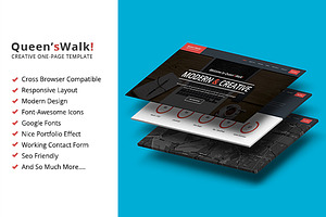 QueensWalk - One Page Site Template
