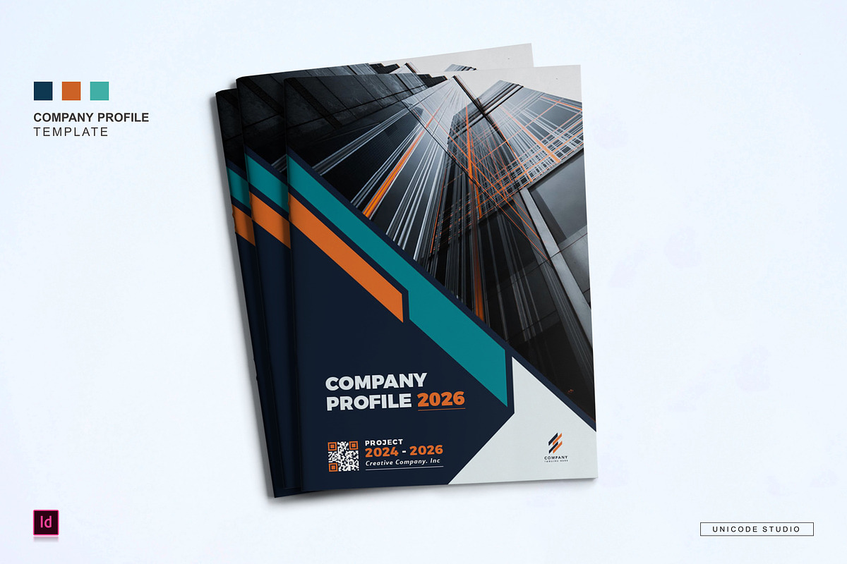 Company Profile Template, a Brochure Template by UnicodeID (Photo 1 of 12)