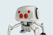 white robot spider, an Animal Illustration by 2D/3D (Thumbnail 4 of 4)