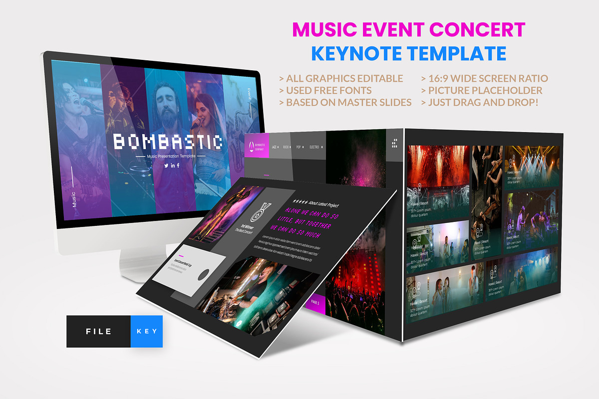 Music Event Concert Keynote, a Presentation Template by Art StoreID (Photo 1 of 5)