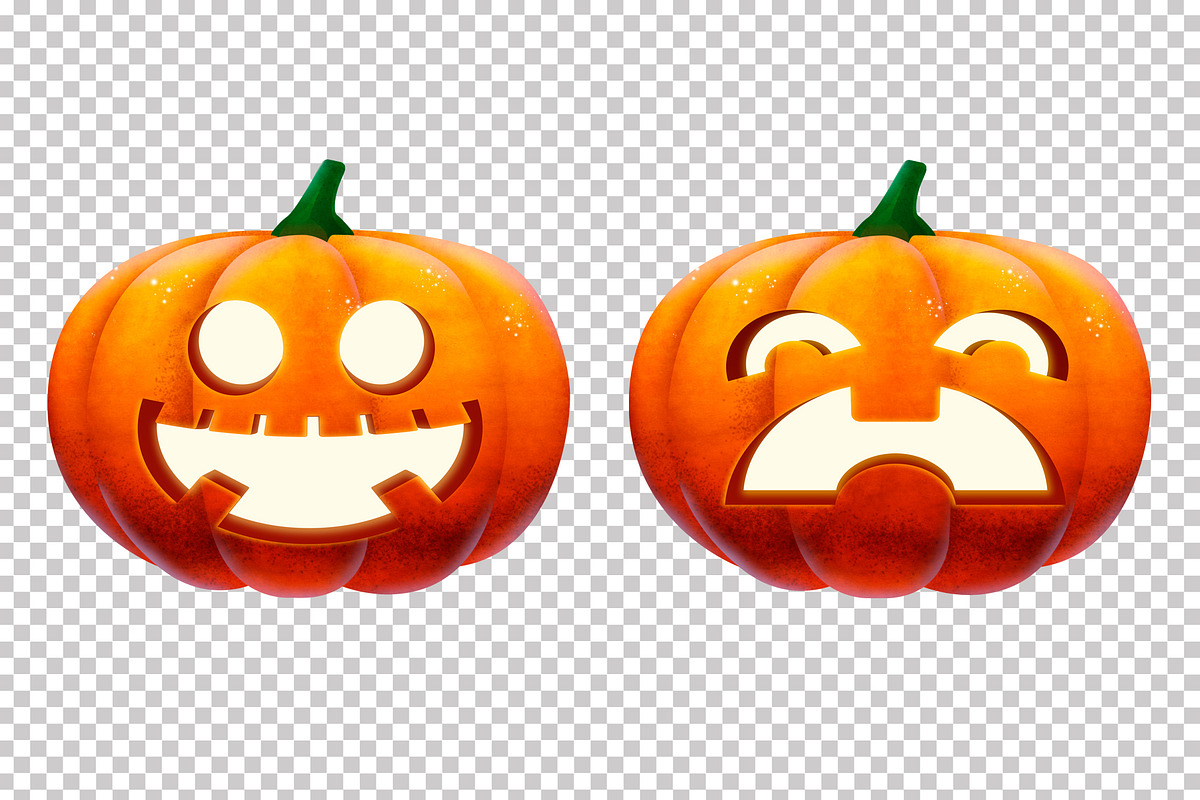 Halloween Pumpkins Clipart, a Decorative Illustration by doghead (Photo 6 of 6)