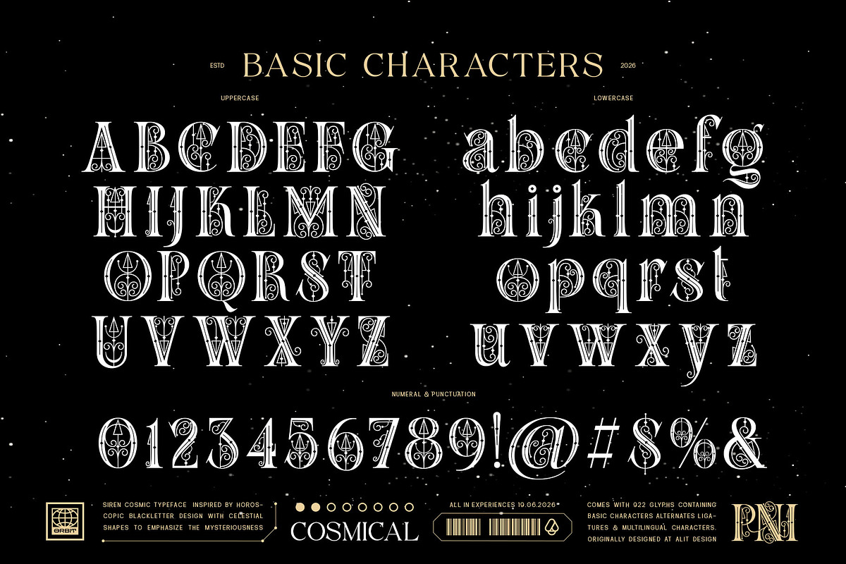 Siren cosmic Typeface, a Serif Font by alit design (Photo 6 of 20)