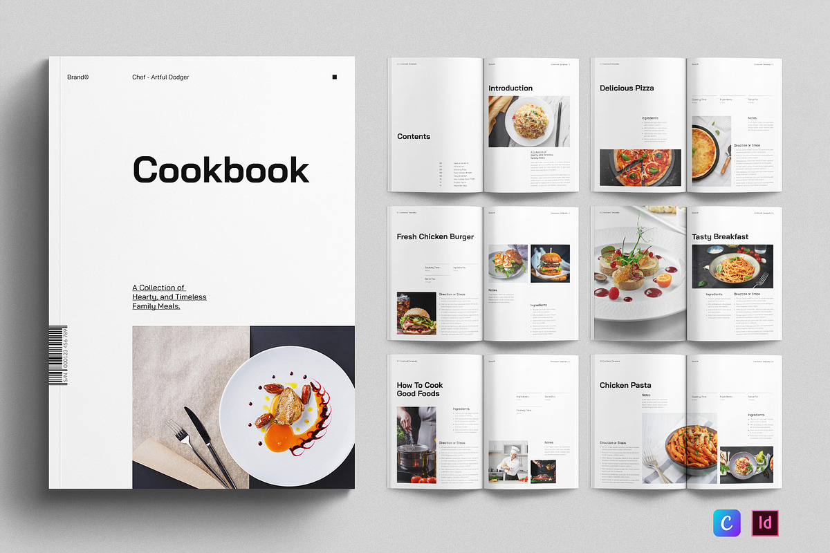 Cookbook Template, a Brochure Template by E-Type (Photo 1 of 7)