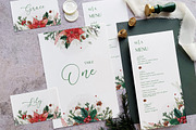 Christmas Wedding Suite, an Invitation Template by BlueRobinDesignShop (Thumbnail 4 of 5)