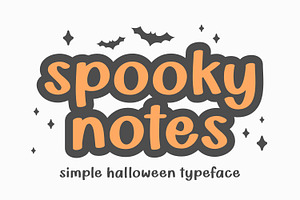 Spooky Notes - Halloween Font, a Handwritten Font by Keithzo
