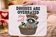 Funny Easter Raccoon PNG, an Illustration by Canvas Craft (Thumbnail 1 of 6)