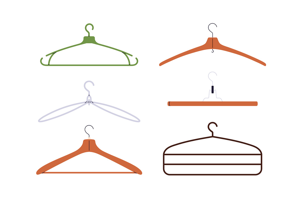 Clothes hangers with hooks set, an Object Illustration by Good Studio (Photo 4 of 5)