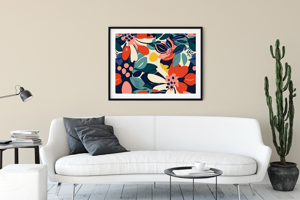 Colorful Painted Flower Patterns, a Pattern Graphic by RC graphics (Photo 5 of 10)