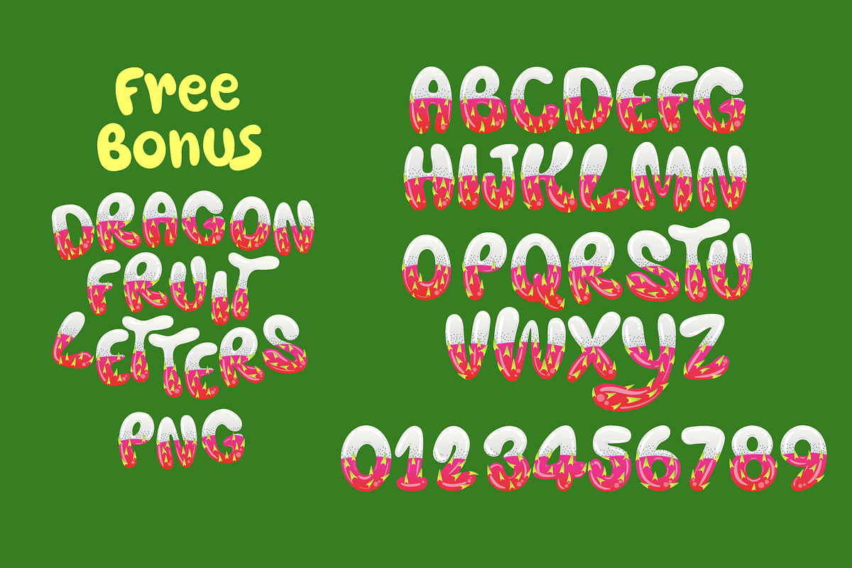 Tropical Fruit, a Sans Serif Font by BBtypeStudios (Photo 12 of 16)