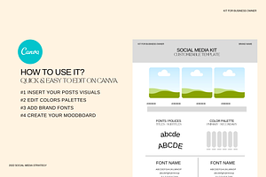 Modern Social Media Guide KIT CANVA