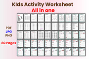 Kids activity worksheets, a Graphic by Hitubrand (Thumbnail 2 of 5)