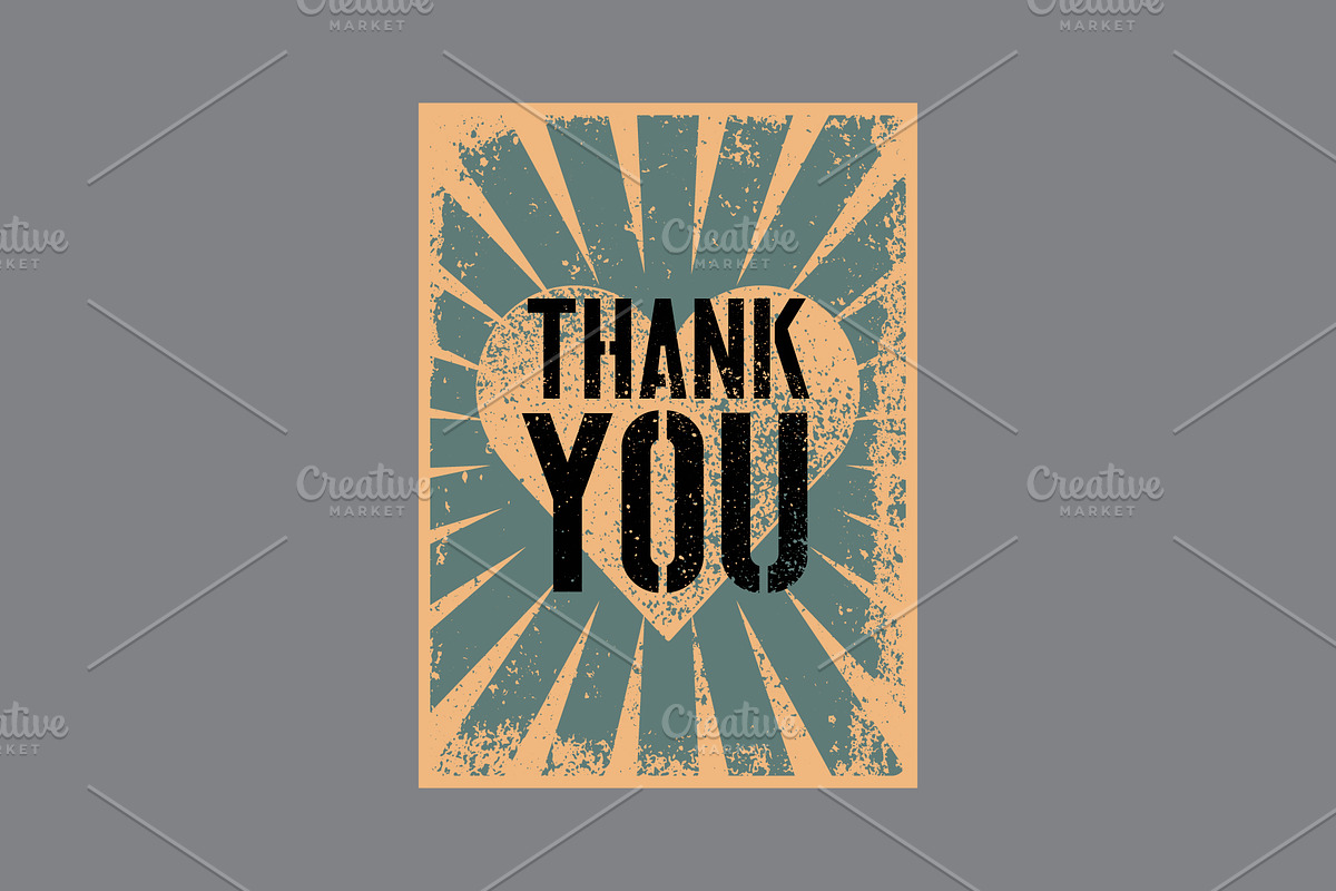 Thank You grunge vector cards set., a Background Graphic by PoPaShop (Photo 4 of 9)