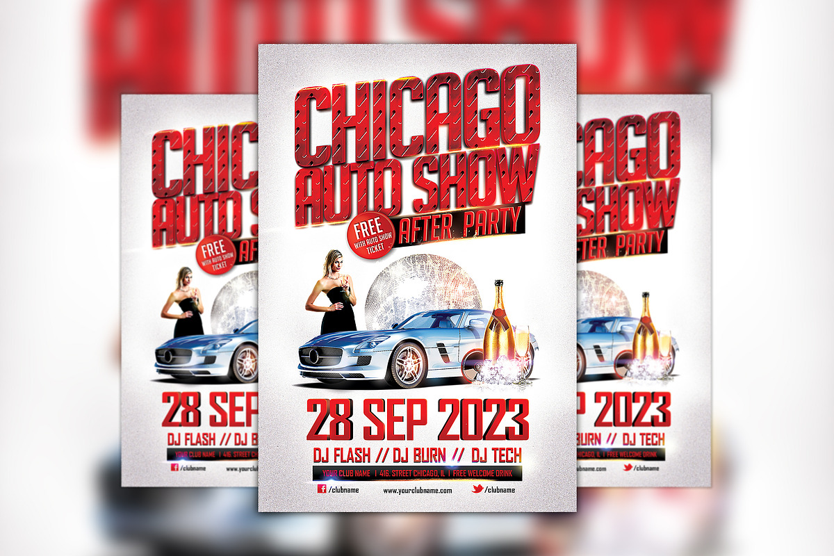 Car Show Event Flyer Template, a Flyer Template by Flyermind