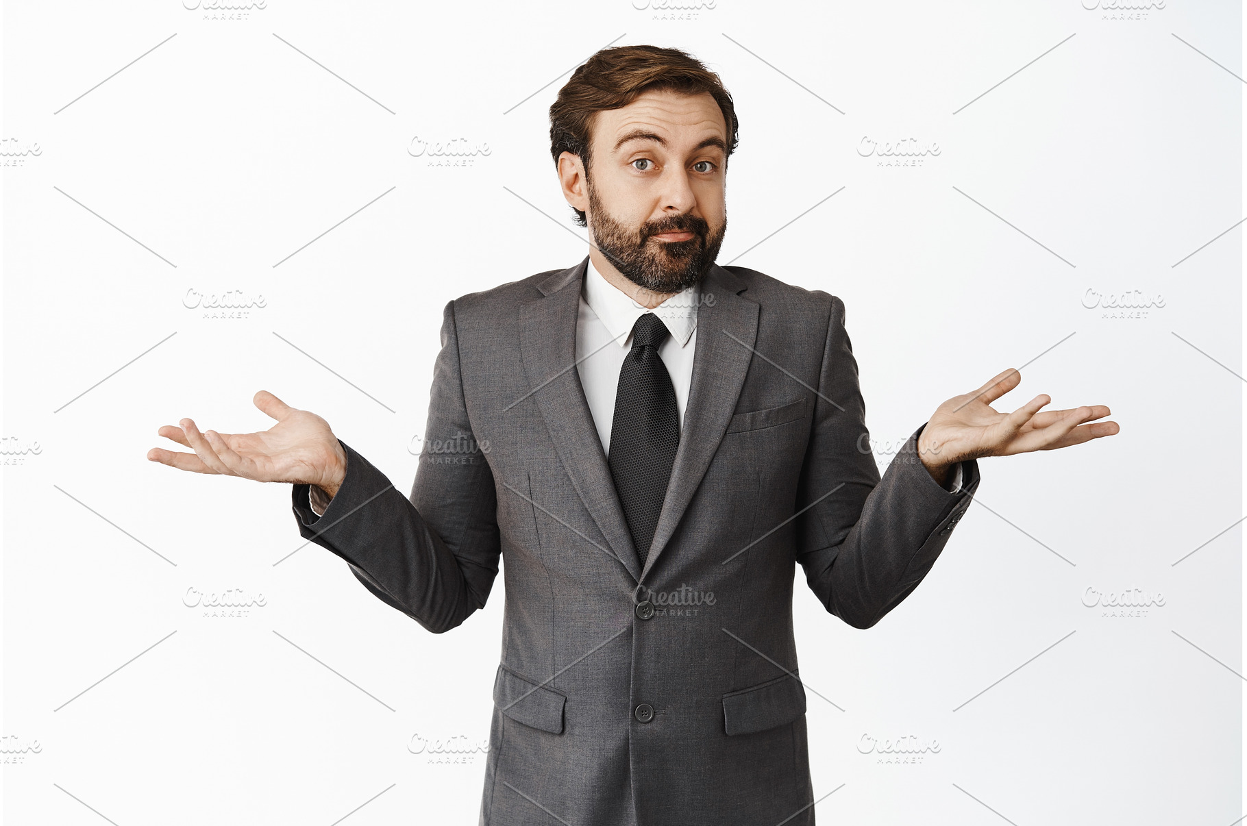 I dont know. Clueless businessman, a Business Photo by Cookie Studio