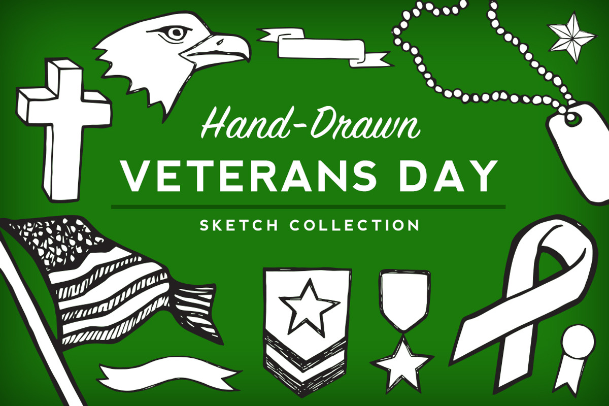 Veterans Day Sketch Collection, an Illustration by Jaleh Afshar (Photo 1 of 2)
