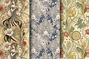 Art Nouveau Seamless Pattern Set, a Pattern Graphic by Designs by Helen Trupak (Thumbnail 1 of 8)