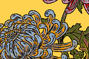 Chrysanthemum Floral Folk Motif, a Pattern Graphic by NayaChu (Thumbnail 9 of 9)