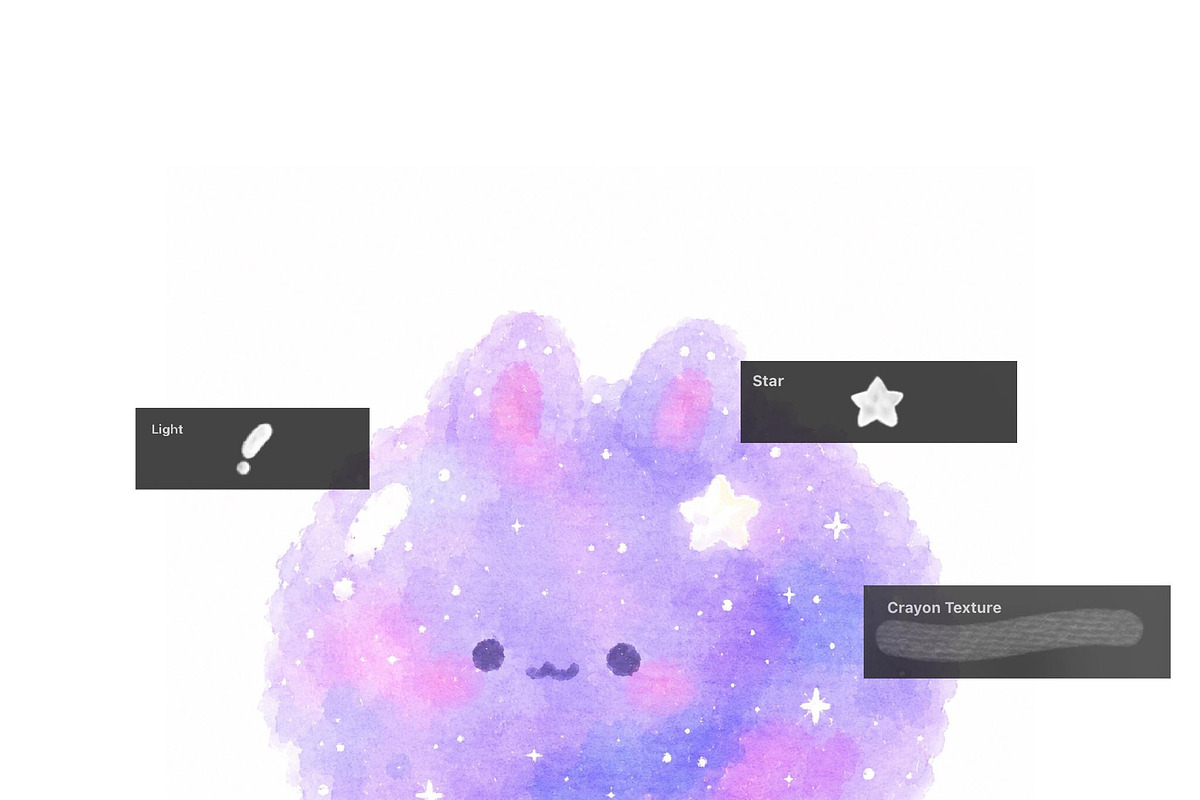 30+ Cute Crayone Procreate Brushes, a Brush Add-On by BeeRubby (Photo 5 of 7)