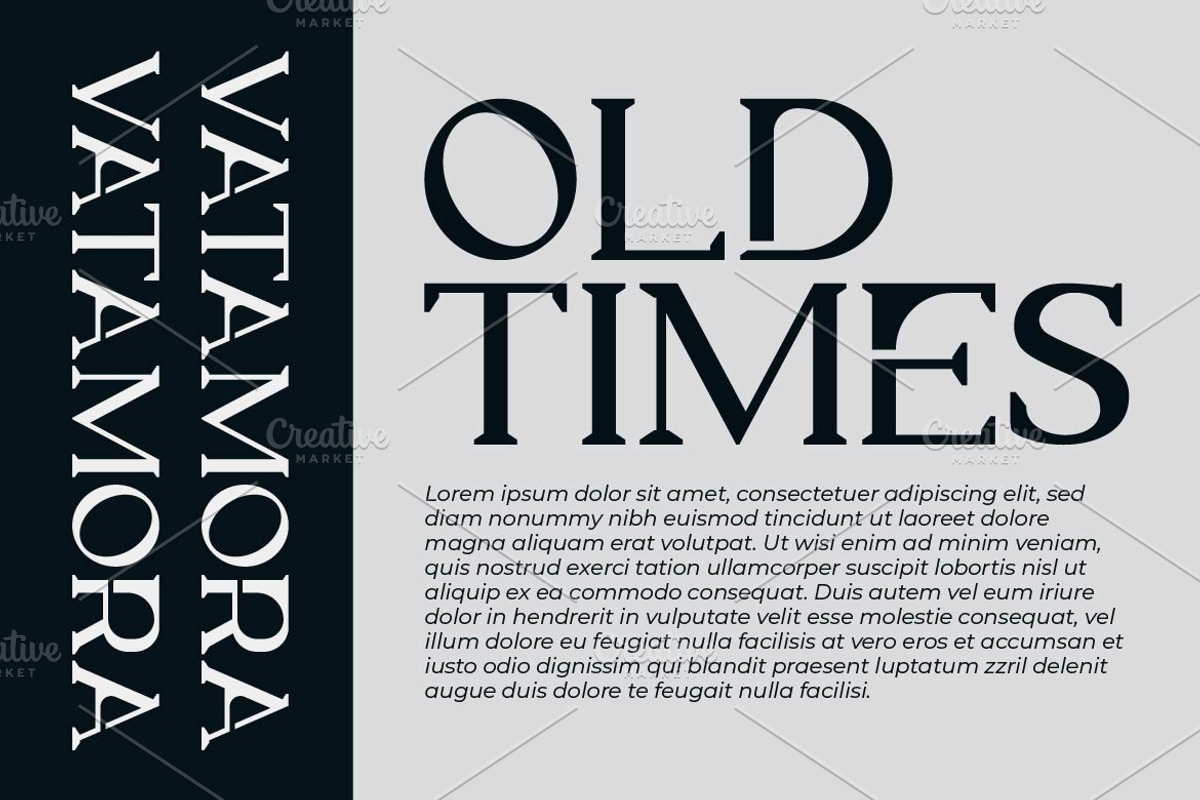 Vatamora Luxury Serif Font, a Serif Font by Artiveko (Photo 7 of 8)
