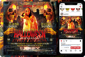 Halloween Flyer, a Flyer Template by regalDRAW
