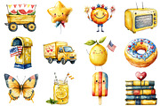Yellow Cute 4th of July Sublimation, an Illustration by Craft Nest (Thumbnail 3 of 4)