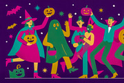 Halloween Party Illustration Pack, a Seasonal Illustration by StockVerse Creative (Thumbnail 3 of 4)