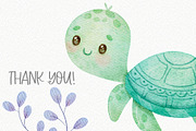 Under the Sea 2 Watercolor Clipart, an Animal Illustration by Estúdio Lin (Thumbnail 7 of 7)