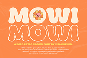 Mowi - A Bold Retro Groovy, a Handwritten Font by Ainun Jinan (Thumbnail 1 of 9)