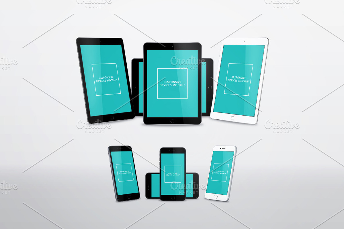 Responsive Devices Mockup, an iPhone Mockup by RSplaneta (Photo 8 of 9)