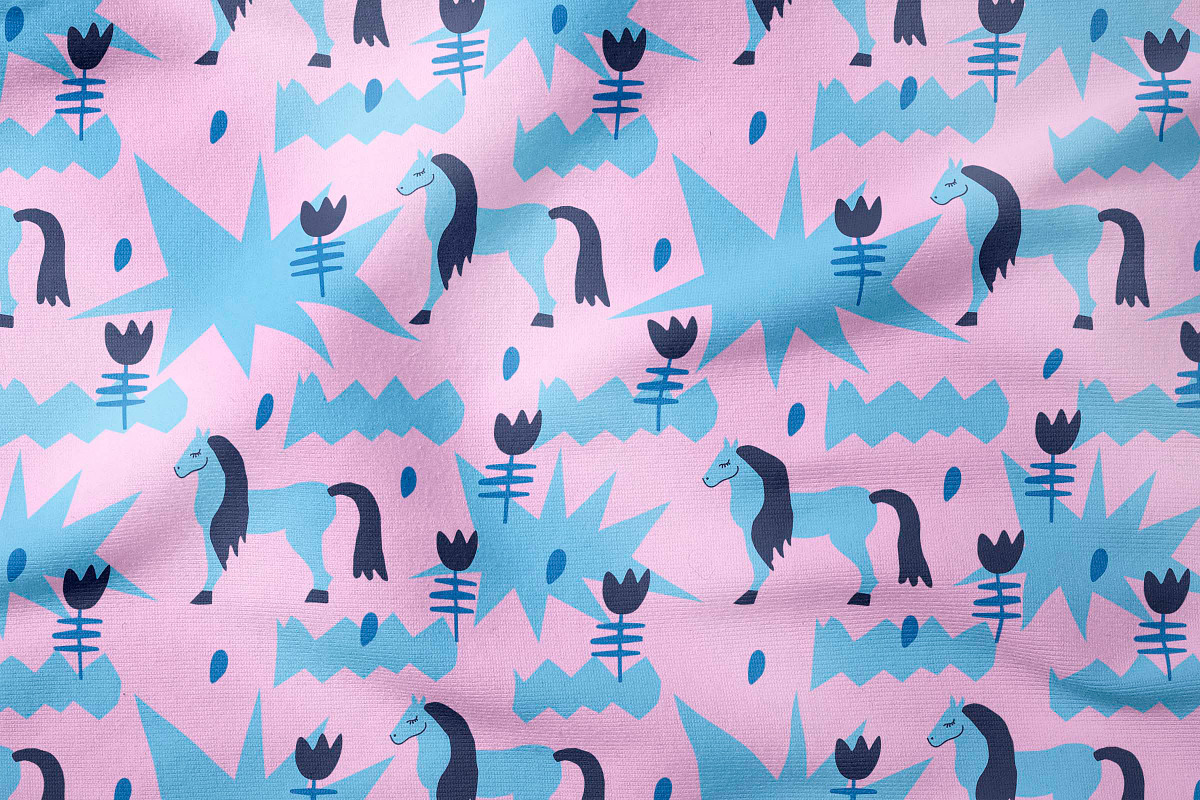 Winter horse pattern svg, a Pattern Graphic by Lucyinyourheart (Photo 6 of 8)