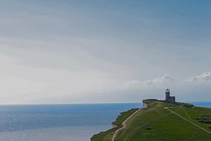 Belle Tout Lighthouse on Beachy Head overviewing the English Channel. East Suss, a Photo by Studio ANNA