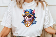 Funny Meme Cats Sublimation Clipart, an Illustration by Pixels.Craft (Thumbnail 4 of 7)