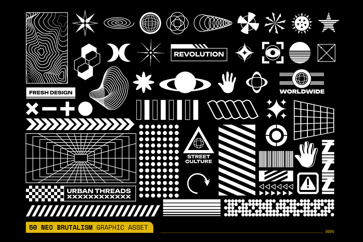 Neo Brutalism Graphic Collection, an Object Graphic by Sundaylab (Photo 2 of 3)