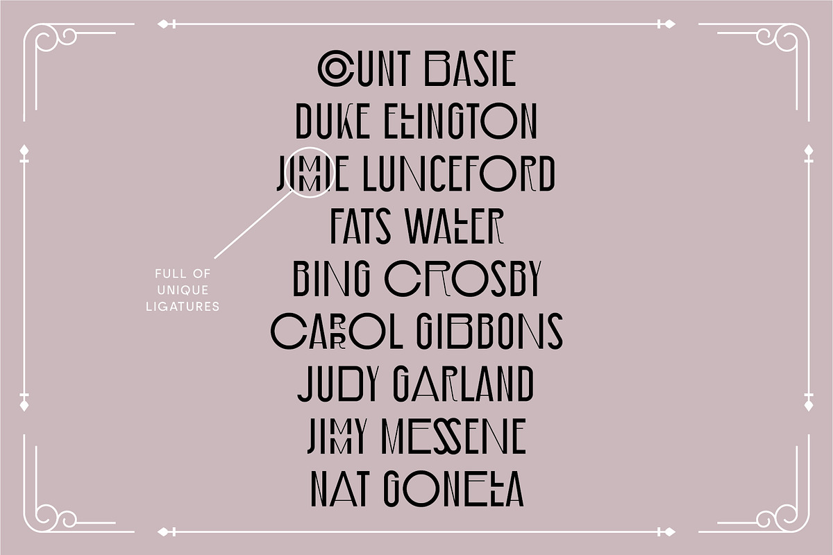 Lexington – Art Deco Display Font, a Sans Serif Font by Studio Aurora (Photo 5 of 9)