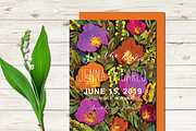 Wedding Invitation Suite Flowers, an Invitation Template by aticnomar (Thumbnail 4 of 5)
