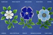 Blown Glass Flowers Collection, an Object Graphic by The Flossy Finch (Thumbnail 3 of 15)