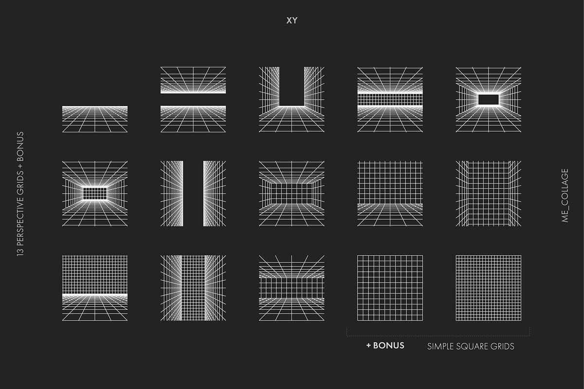 Vector Perspective Grids, an Object Graphic by ME_COLLAGE (Photo 5 of 14)