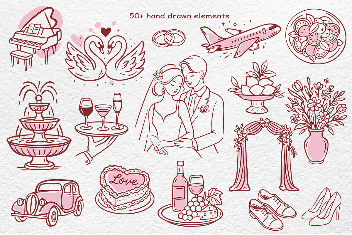 She Said Yes. Wedding Collection, an Object Illustration by Watercolor dreams (Photo 3 of 8)