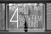 5 B&W Pro Film Actions, an Action Add-On by JC Vogt (Thumbnail 1 of 4)