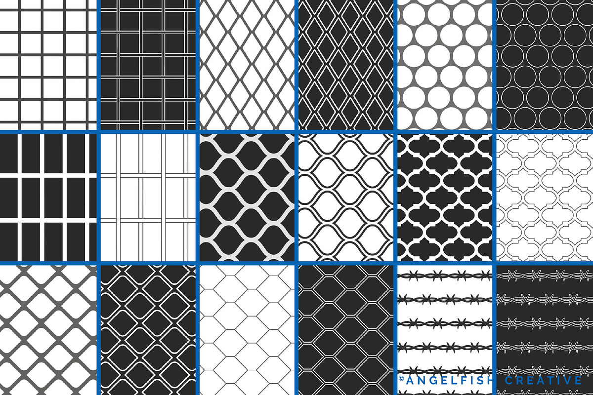 Wire Fence Brush Set for Procreate, a Brush Add-On by AngelfishCreative (Photo 4 of 6)